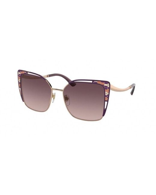 BVLGARI Black Bv6179 201467 Sunglasses Metal Butterfly Mirrored Shaded