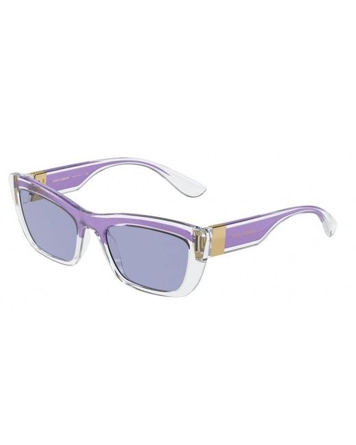 Dolce & Gabbana Black Dg6171 33531A Sunglasses Plastic Cat Eye Normal