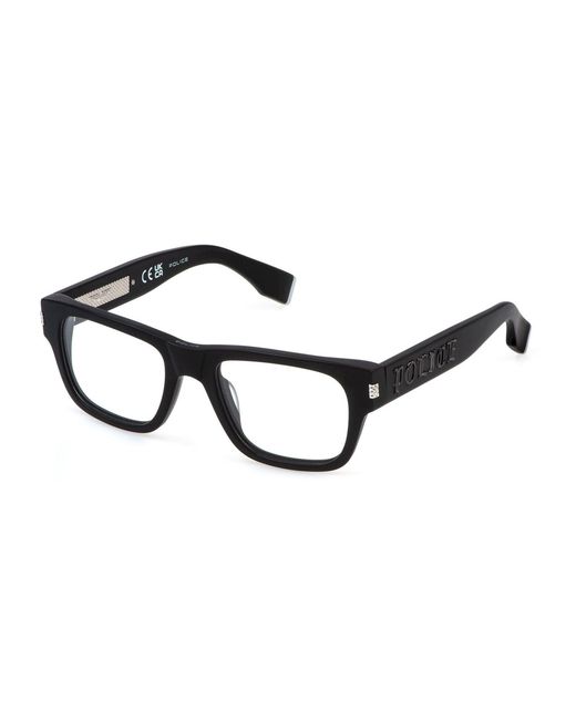 Police Black Vplp19E G.O.A.T. 4 703 Optical Frames Acetate Squared for men