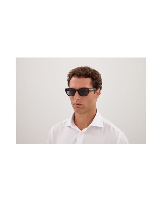 Montblanc Black Mb0479S 003 Sunglasses Acetate Squared for men