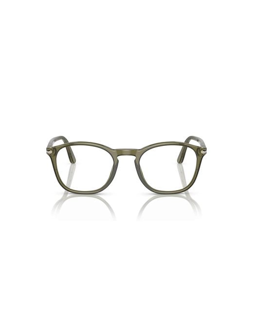 Persol Black Po3007V 1142 Optical Frames Acetate Transparent Squared Normal for men