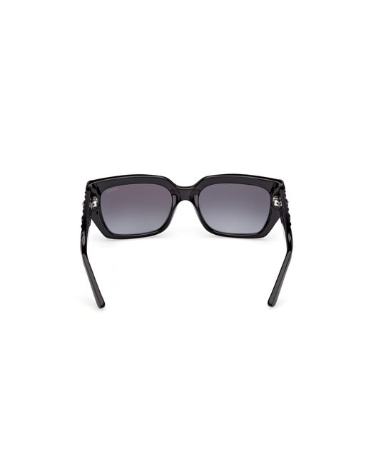 Guess Black Gu00254 01B Sunglasses Injected Smoke Squared Normal