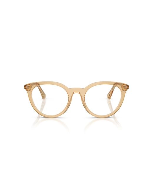Burberry Black Be2429 4167 Optical Frames Acetate Round Normal