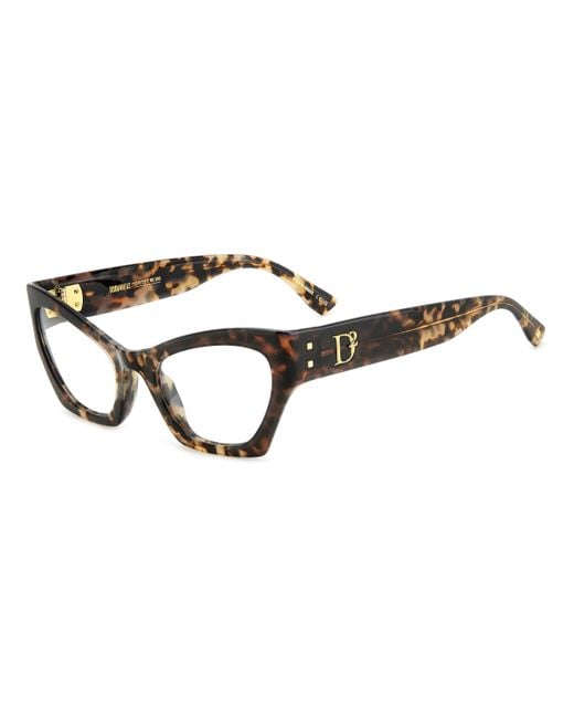 DSquared² Black D2 0133 Aci Optical Frames Acetate Cat Eye