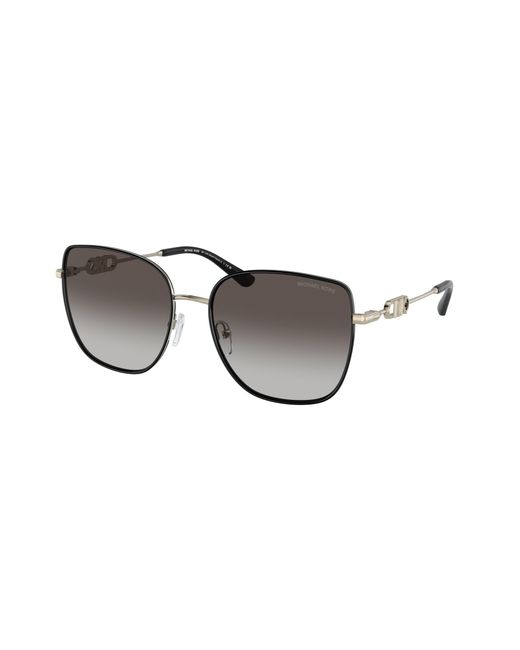 Michael Kors Black Mk1129J Empire Square 2 10148G Sunglasses Metal Squared Normal Shaded