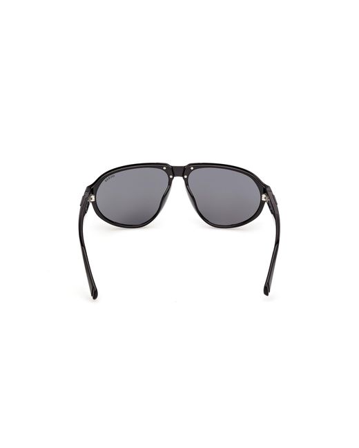 Guess Black Gu00303 01A Sunglasses Injected Smoke Pilot Normal for men