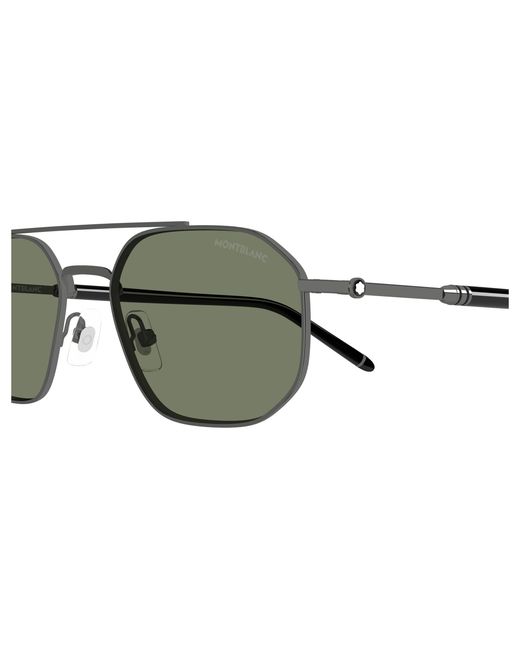 Montblanc Black Mb0481S 003 Sunglasses Metal Pilot for men