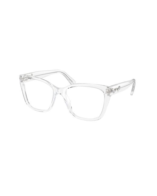 Swarovski Black Sk2008 1027 Optical Frames Acetate Geometric Normal