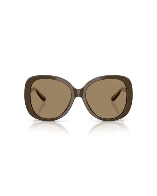 Giorgio Armani Black Ar8229U 595753 Sunglasses Acetate Round Normal