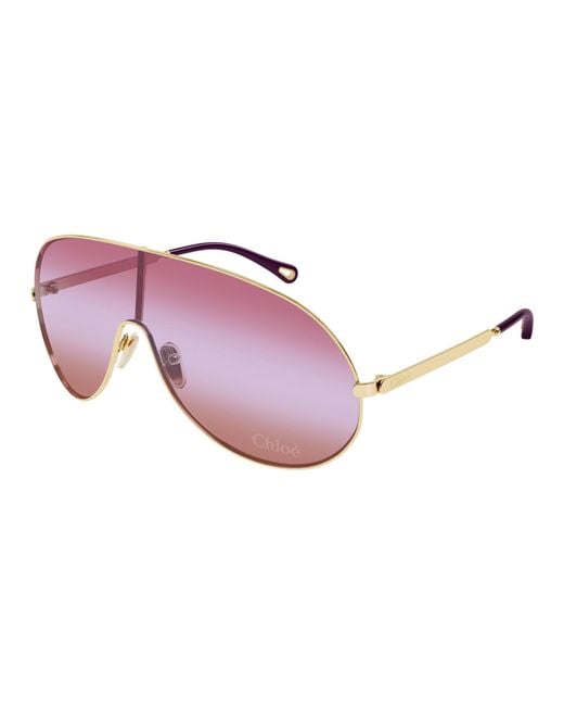 Chloé Black Ch0283S 003 Sunglasses Metal Mask