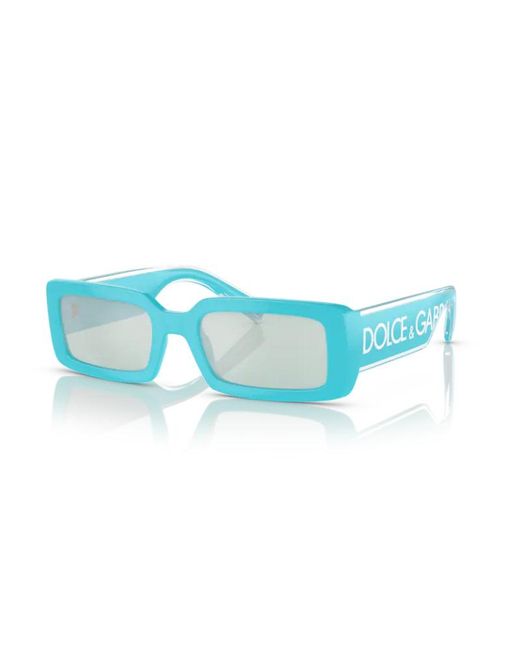 Dolce & Gabbana Blue Dg6187 334665 Sunglasses Plastic Squared Mirrored