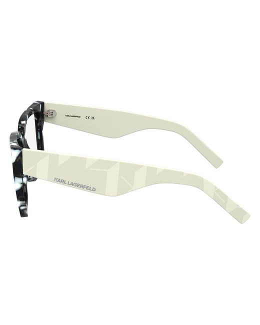 Karl Lagerfeld Black Kl6201 016 Optical Frames Acetate Squared Normal