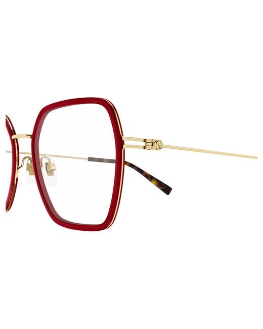Gucci Black Gg1850O 004 Optical Frames Injected Transparent Squared