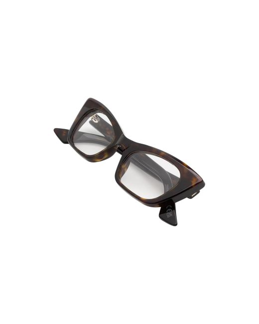 Marni Black Kog Nezia Dark Optical Frames Acetate Cat Eye