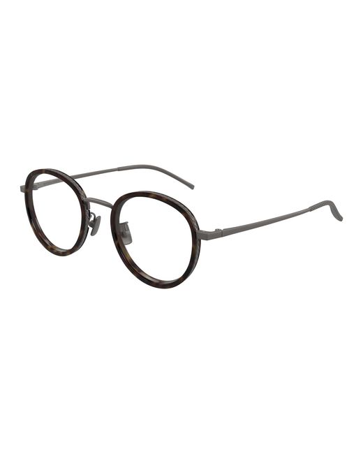 Bottega Veneta Black Bv1428Oa 002 Optical Frames Titanium Transparent Round