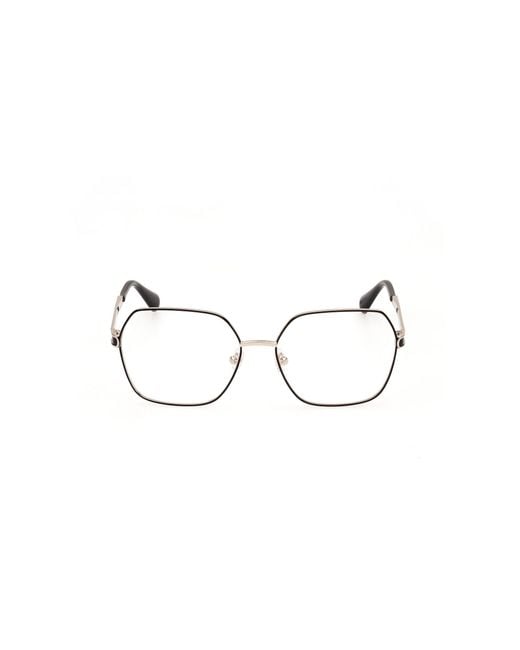 MAX&Co. Black Mo5139 001 Optical Frames Metal Squared Normal