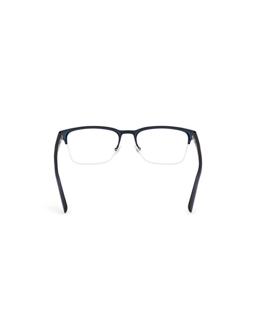 Timberland Black Tb50046 002 Optical Frames Metal Squared Normal for men