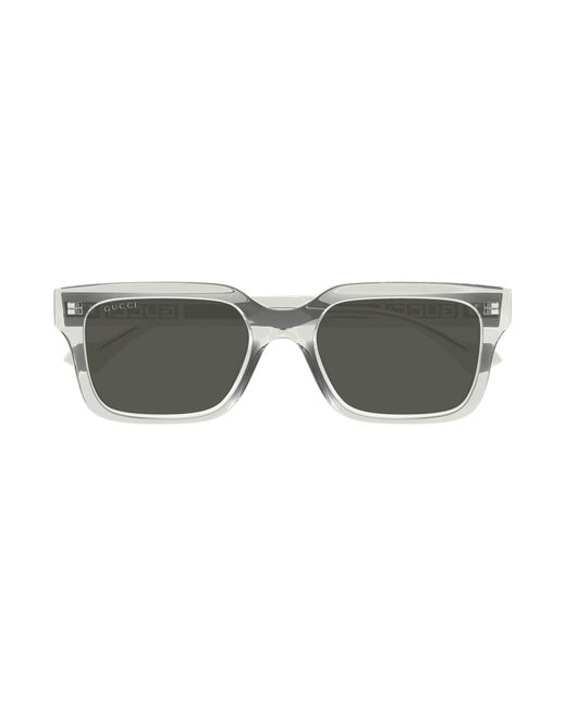 Gucci Black Gg1732Sk 004 Sunglasses Injected Squared for men