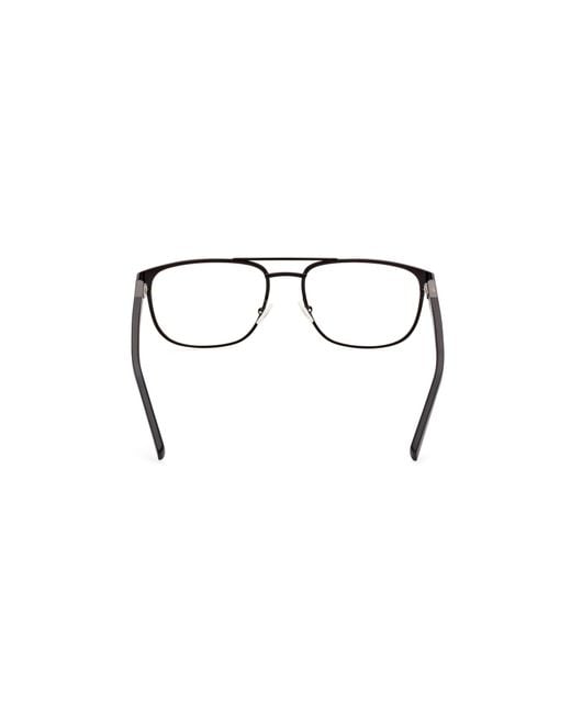 Timberland Black Tb1760 002 Optical Frames Metal Squared Normal for men