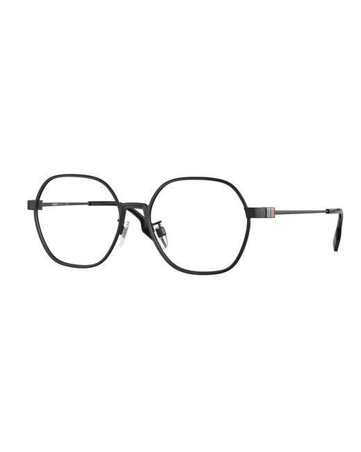Burberry Black Be1379D Winston 1007 Optical Frames Metal Transparent Geometric Normal for men