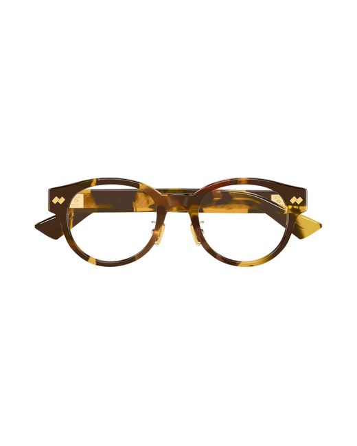 Bottega Veneta Black Bv1405Oa 002 Optical Frames Acetate Transparent Round for men