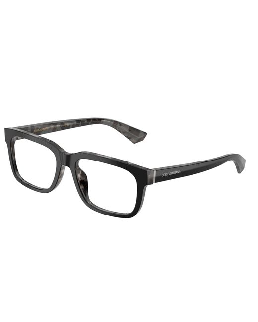 Dolce & Gabbana Black Dg3432 3403 Optical Frames Acetate Squared Normal for men