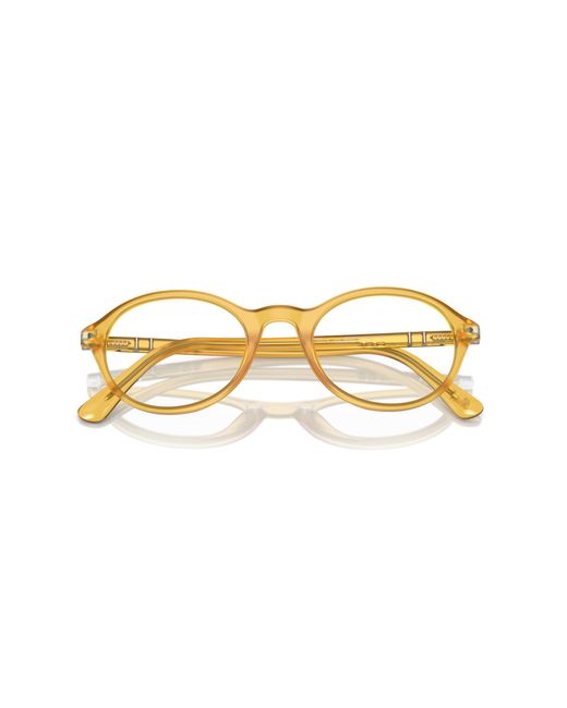 Persol Black Po3351V 204 Optical Frames Acetate Transparent Round Normal