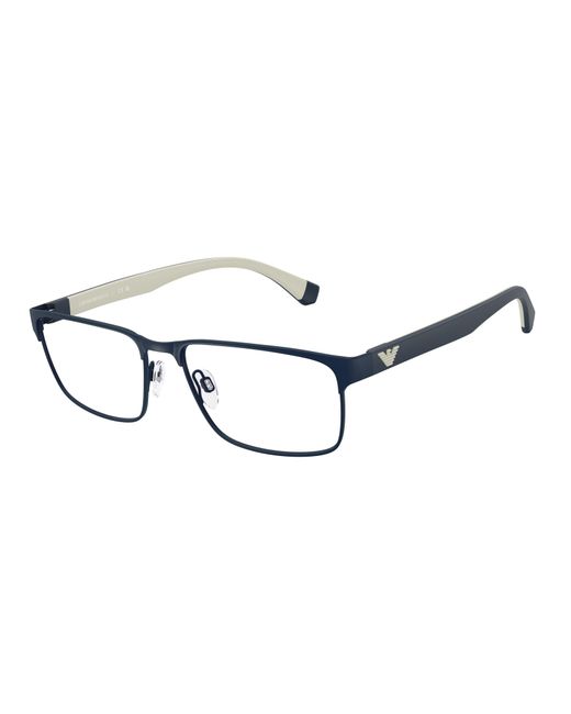 Emporio Armani Black Ea1105 3018 Optical Frames Metal Transparent Squared Normal for men