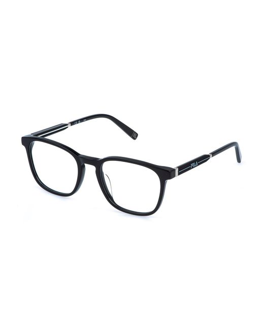 Fila Black Vfia96 700Y Optical Frames Acetate Squared for men