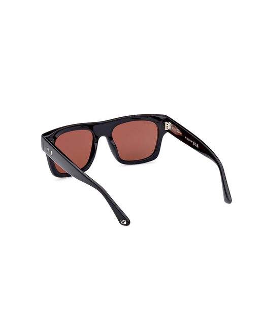 Web Black We0354 01S Sunglasses Acetate Bordeaux Squared Normal for men