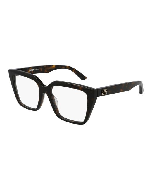 Balenciaga Black Bb0130O 005 Optical Frames Acetate Transparent Squared
