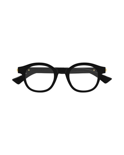 Bottega Veneta Black Bv1413O 001 Optical Frames Acetate Transparent Round for men