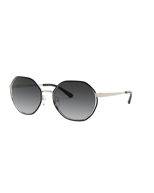 Michael Kors Black Mk1072 Porto 10148G Sunglasses Metal Geometric Normal Shaded