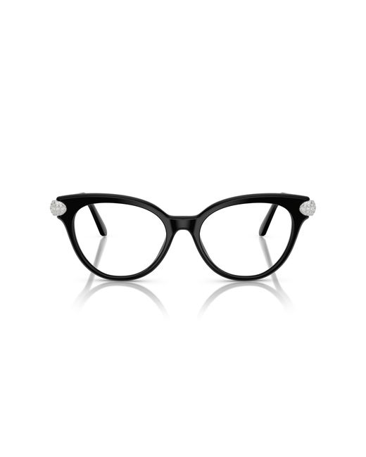 Swarovski Black Sk2046 1001 Optical Frames Acetate Pantos Normal