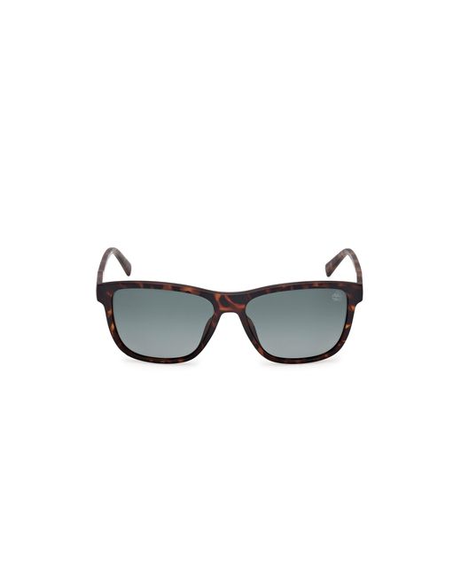 Timberland Black Tb00052-H 52D Sunglasses Injected Smoke Squared Polarized for men
