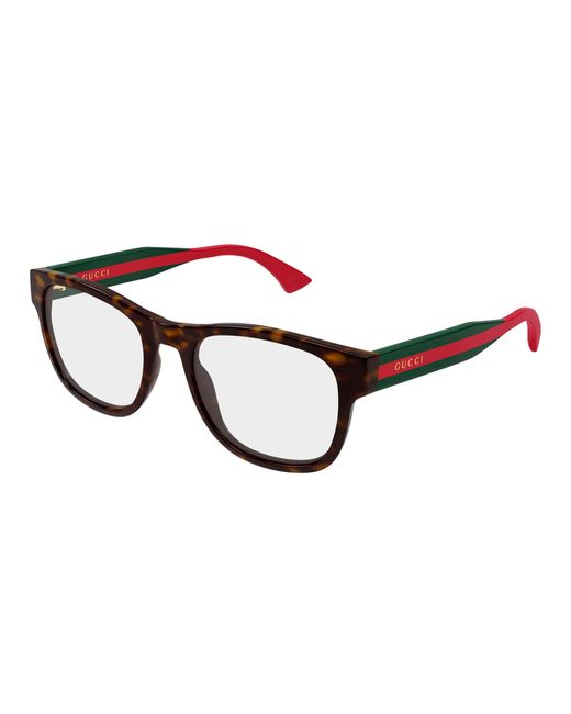 Gucci Black Gg0004Onn 002 Optical Frames Acetate Transparent Squared for men