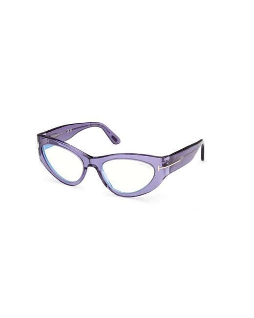Tom Ford Black Ft6134-B 081 Optical Frames Acetate Cat Eye Normal