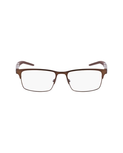Nike Black 8154 201 Optical Frames Metal Squared Normal Photochromatic for men