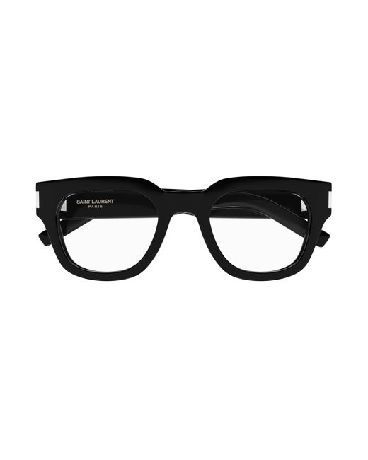 Saint Laurent Black Sl 661 001 Optical Frames Acetate Transparent Squared