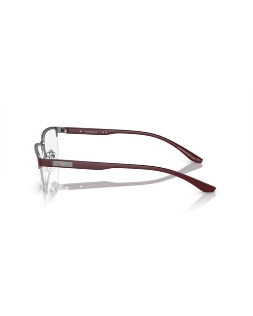 Emporio Armani Black Ea1147 3366 Optical Frames Metal Transparent Pillow Normal for men