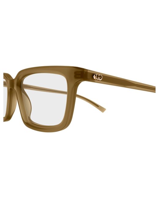 Gucci Black Gg1947O 007 Optical Frames Acetate Transparent Squared for men