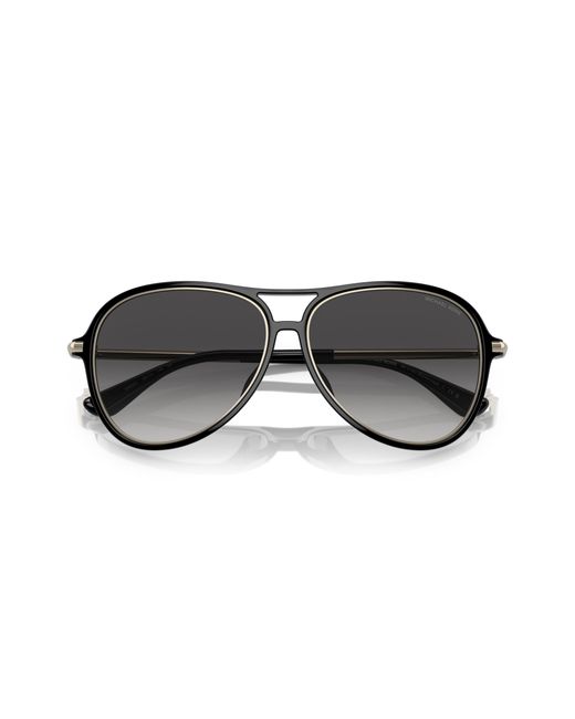Michael Kors Black Mk2176U Breckenridge 30058G Sunglasses Injected Pilot Normal Shaded