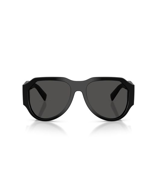 Dolce & Gabbana Black Dg4504 501/87 Sunglasses Acetate Pilot Normal for men