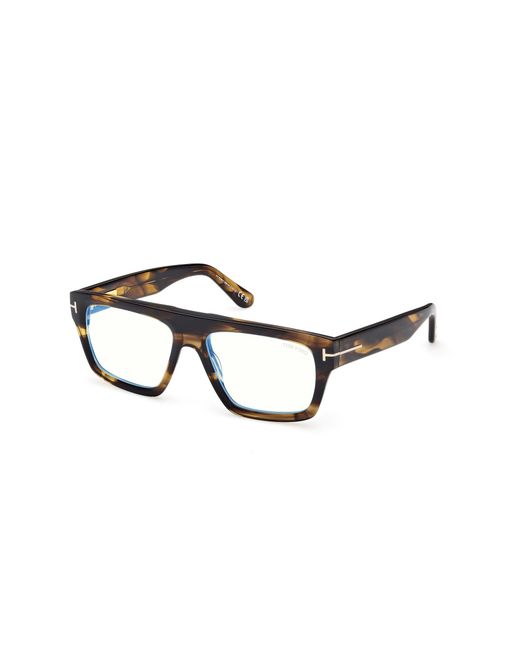 Tom Ford Black Ft6084-B 056 Optical Frames Acetate Squared Normal for men