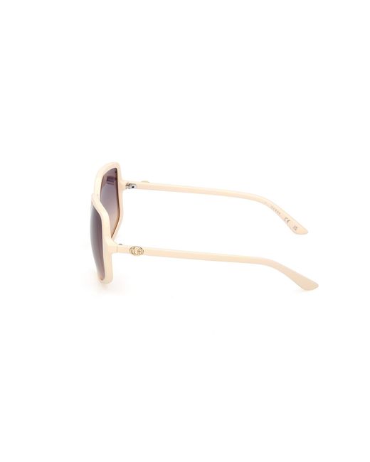 Guess Black Gu00257 25B Sunglasses Injected Smoke Squared Normal