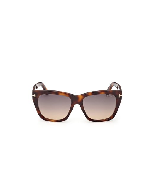 Tom Ford Black Ft1343 Flynn-02 53B Sunglasses Acetate Smoke Butterfly Normal