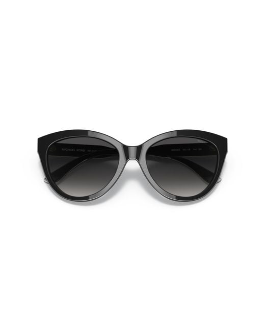 Michael Kors Black Mk2158 Makena 30058G Sunglasses Plastic Cat Eye Normal Shaded