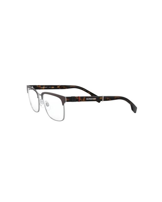 Burberry Black Be1348 Alba 1307 Optical Frames Metal Transparent Squared Normal for men