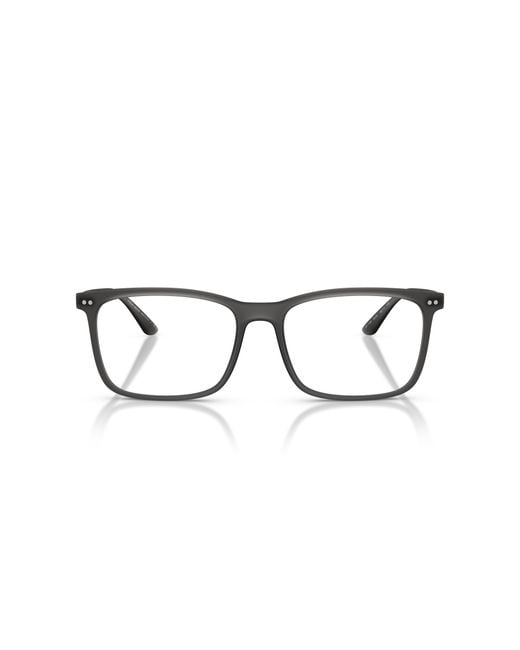 Giorgio Armani Black Ar7122 6416 Optical Frames Nylon Transparent Squared Normal for men