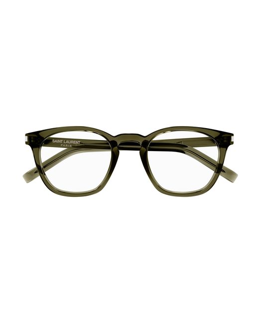 Saint Laurent Black Sl 28 Opt 006 Optical Frames Acetate Transparent Round